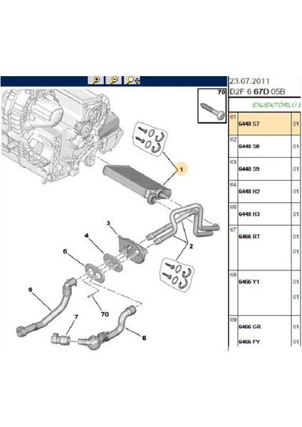 Kalorifer Radyatörü Tepee Berlingo (346490-6448S7)