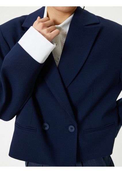 Kısa Blazer Ceket Kruvaze Düğmeli indirimleri