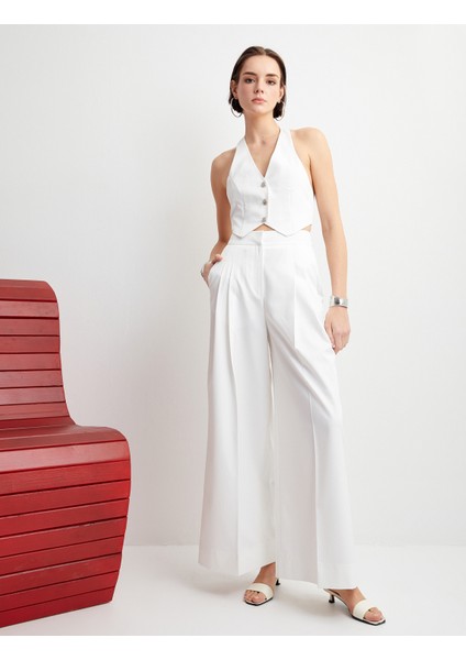 Crop Yelek Düğmeli V Yaka fırsatları