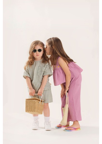 Flouncy Müslin Crop Set - Fuşya fırsatları