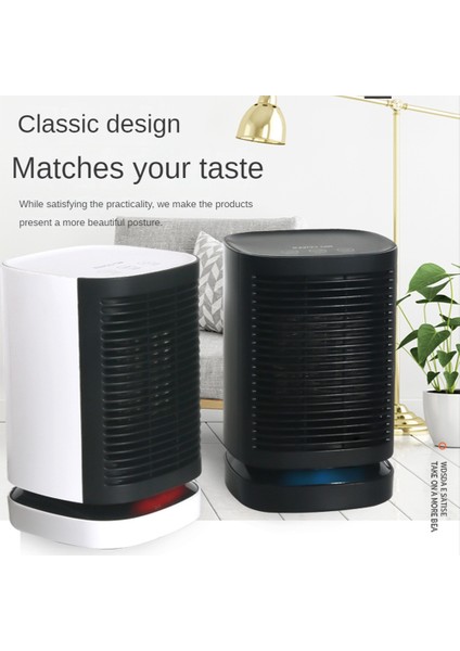 Alan Isıtıcı, Iç Mekan Kullanımı Için Elektrikli Taşınabilir Isıtıcı Fanı 1000W Seramik Küçük Mini Isıtıcı, Beyaz Ab Tak (Yurt Dışından) fiyatları