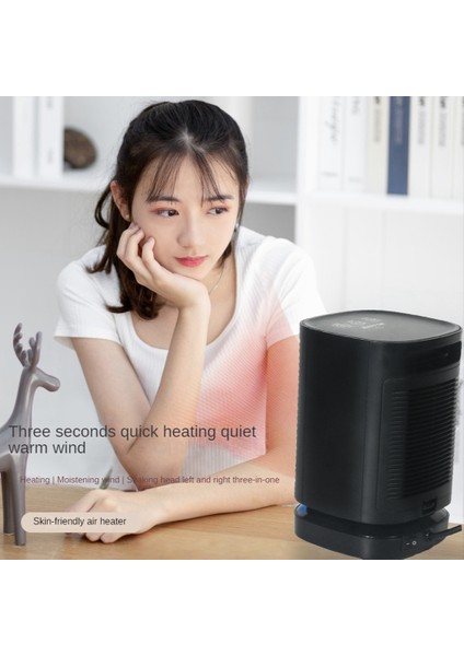 Alan Isıtıcı, Iç Mekan Kullanımı Için Elektrikli Taşınabilir Isıtıcı Fanı 1000W Seramik Küçük Mini Isıtıcı, Beyaz Ab Tak (Yurt Dışından) indirimleri