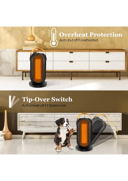 Alan Isıtıcı, 1200W 3 Modlu Seramik Alan Isıtıcı, Termostatlı Ptc Küçük Salınımlı Alan Isıtıcılar Abd Tak (Yurt Dışından) modelleri