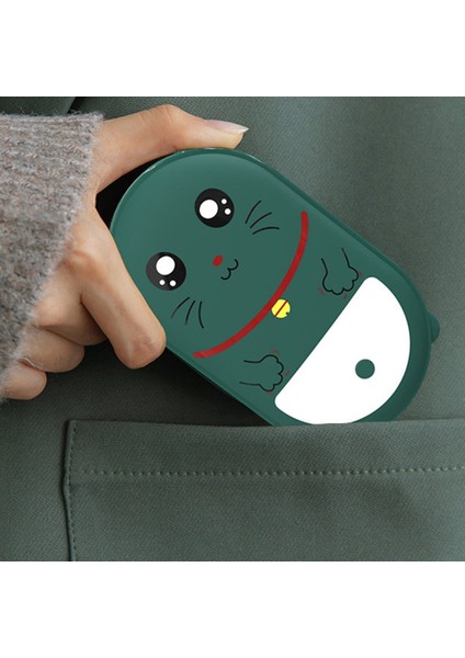 USB Cep Telefonu Şarj El Isıtıcı Taşınabilir Çok Fonksiyonlu Karikatür Mobil Elektrikli Isıtıcı, Yeşil (Yurt Dışından) modelleri