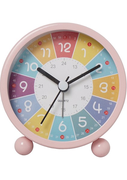 Çocuklar Için Eğitim Duvar Saati Öğrenme Süresi, Sınıflar Veya Yatak Odaları Için Sessiz, Geçmeyen Dekoratif Saat Pembe (Yurt Dışından)