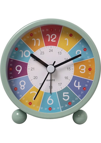 Çocuklar Için Eğitim Duvar Saati Öğrenme Süresi, Sınıflar Veya Yatak Odaları Için Sessiz Geçmeyen Dekoratif Saat Yeşil (Yurt Dışından)