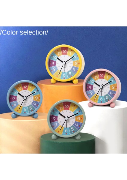 Çocuklar Için Eğitim Duvar Saati Öğrenme Süresi, Sınıflar Veya Yatak Odaları Için Sessiz Geçmeyen Dekoratif Saat Yeşil (Yurt Dışından) fiyatları