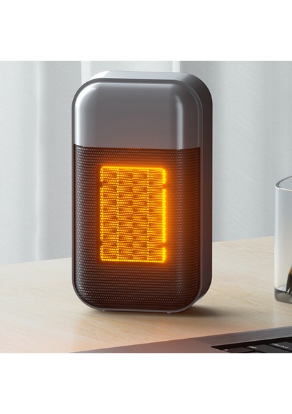Mini Kamera Isıtıcı Ev Küçük Güneş Masaüstü Isıtıcı Sıcak Fan Hızı Isı Küçük Ab Tak Gri (Yurt Dışından)