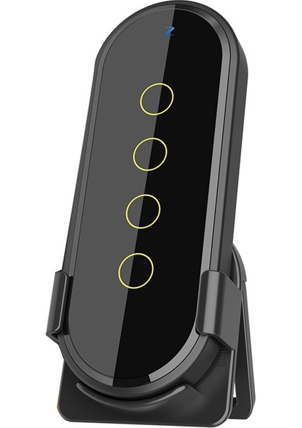 Wifi Akıllı Kablosuz Anahtar Zigbee Bağlantısı Uzaktan 4 Anahtar Kontrol Dokunmatik Işık Anahtarı Uzaktan Kumanda Akıllı Ev Siyah (Yurt Dışından)