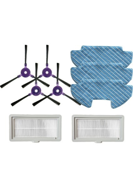 Ana Fırça Filtreleri Yan Fırça Paspas Bezi Seti Powerbot-E VR05R5050WK Robot Süpürge Zemin Temizleme (Yurt Dışından)