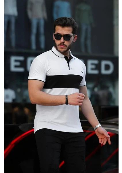 3A Moda Erkek Pamuk Serin Tutan Dar Kesim Polo Yaka T-Shirt