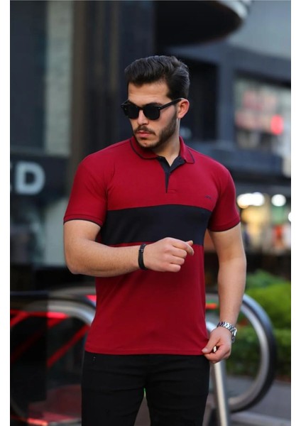 Erkek Pamuk Serin Tutan Dar Kesim Polo Yaka T-Shirt