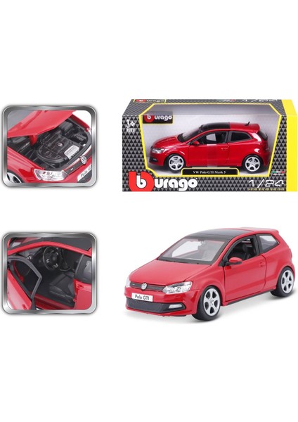 Hem Çocuklar Hem De Yetişkinler Için Eğlenceli: 1:24 Volkswagen Polo Gtı Mark 5 Model Araba