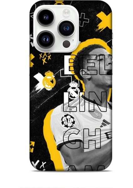 Apple iPhone 14 Pro Kılıf Players 20 Bellingham Wallpaper Renkli Kılıf