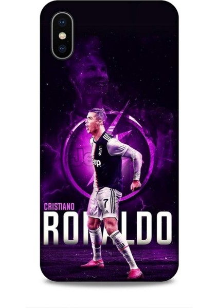 Apple iPhone Xs Max Kılıf Players 14 4K Ronaldo Cover Kılıf