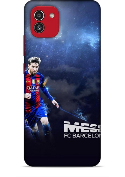 Samsung Galaxy A03 Kılıf Players 1 Messi Fcb Fan Telefon Kılıfı