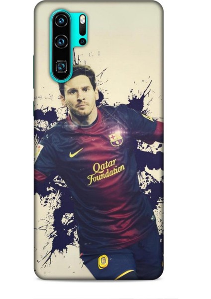 Huawei P30 Pro Kılıf Players 7 Messi Lacivert Desenli Kılıf