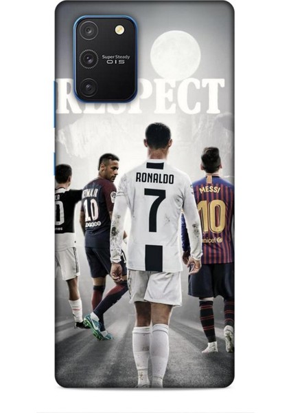 Samsung Galaxy S10 Lite Kılıf Players 30 Ronaldo Neymar Kenarları Şeffaf Kapak