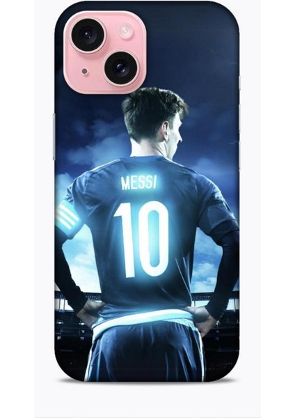 Apple iPhone 15 Kılıf Players 5 Messi Duvar Kağıdı Koruma Kılıfı