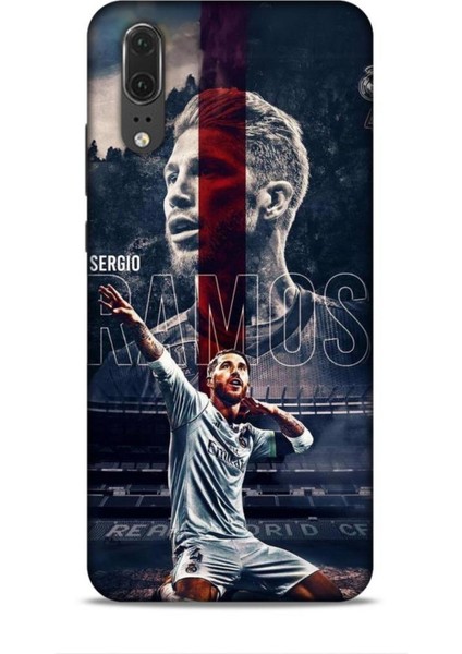 Huawei P20 Kılıf Players 25 Sergio Ramos Soyulmayan Kılıf