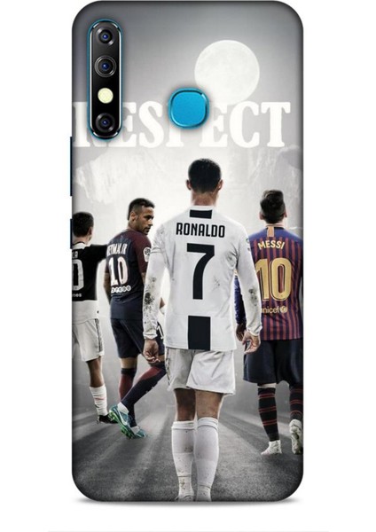 Infinix Zero 8 Kılıf Players 30 Ronaldo Neymar Kenarları Şeffaf Kapak