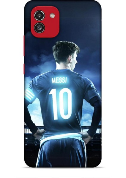 Samsung Galaxy A03 Kılıf Players 5 Messi Duvar Kağıdı Koruma Kılıfı