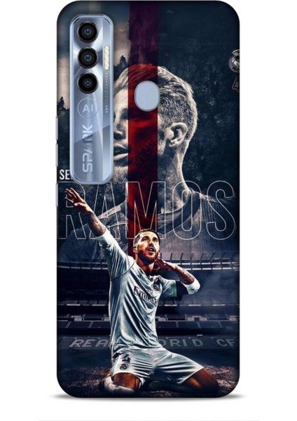 Tecno Spark 7 Pro Kılıf Players 25 Sergio Ramos Soyulmayan Kılıf