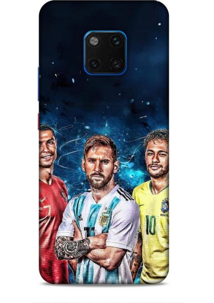 Huawei Mate 20 Pro Kılıf Players 2 Ronaldo Messi Neymar Poster Kapak