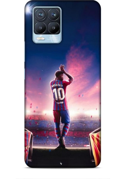 Realme 8 Pro Kılıf Players 27 Barcelona Lazer Kesim Silikon
