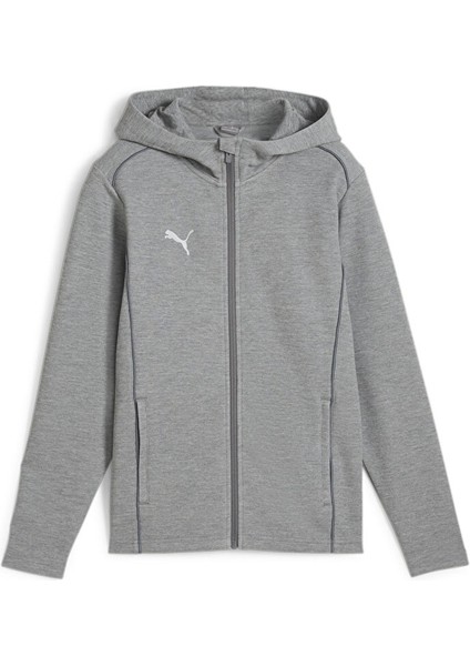 Teamfinal Casuals Hooded Erkek Futbol Ceketi 65852833 Gri