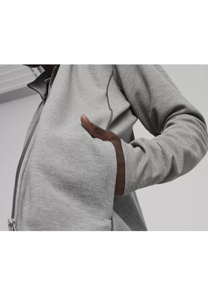 Teamfinal Casuals Hooded Erkek Futbol Ceketi 65852833 Gri