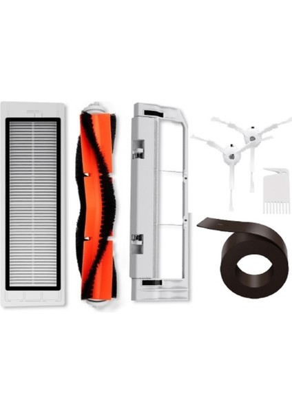 Robot Vakum Hepa Filtre Ana Fırça Yan Fırça Duvar Temizleyici Araçları Vakum Aksesuarları Için (Yurt Dışından)