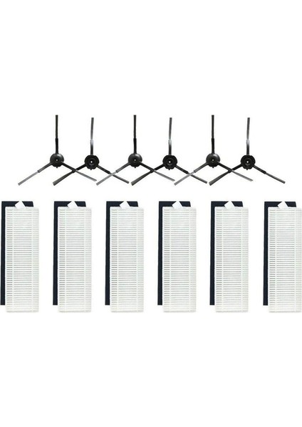 M7 Pro Için V980 Plus Robot Vakum Parçaları Yan Fırça Hepa Filtresi (Yurt Dışından)