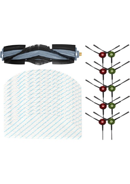 23 Adet Deebot T10 Elektrikli Süpürge Için Yedek Yedek Parça Yıkanabilir Ana Yan Fırçalar Paspas Bezi Zemin Temizleme (Yurt Dışından)