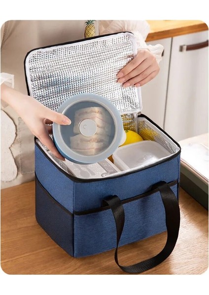 Gri Tarzı 9l Yalıtımlı Bento Çanta Termo Soğutucu Çanta Açık Hava Seyahat Çantaları Çanta Soğutucu Kılıfı Bento Yalıtımlı Tote 9l (Yurt Dışından) fırsatları