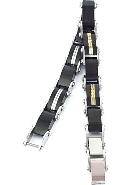 Çift Taraflı Kullanılabilir 316L Çelik Erkek Bileklik indirimleri