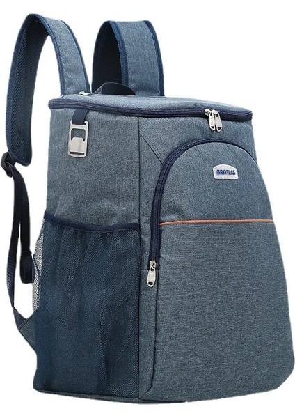 Mavi Stil Soğutucu Sırt Çantaları Yalıtımlı Çanta Açık Termal Plaj Spor Yürüyüş Sırt Çantası Gezisi Öğle Yemeği Seyahat Buzdolabı Kılıfı Çanta (Yurt Dışından)