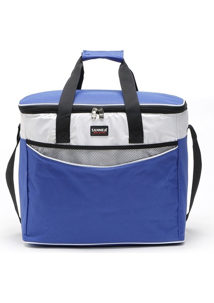Mavi Stil 34L Büyük Kapasiteli Soğutucu Çanta Büyük Yalıtımlı Öğle Yemeği Çantası Soğuk Tutmak Buzdolabı Çantası Taşınabilir Plaj Bira Torbası 34L (Yurt Dışından)