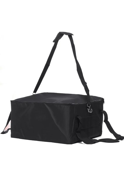 Siyah Stil 16 Inç Tutucu Kolay Kullanım Yalıtımlı Pizza Teslimat Çantası Termal Mukavemetli Konteyner Taze Gıda Oxford Bez Saklama Taşınabilir Kutu Kırmızı (Yurt Dışından)