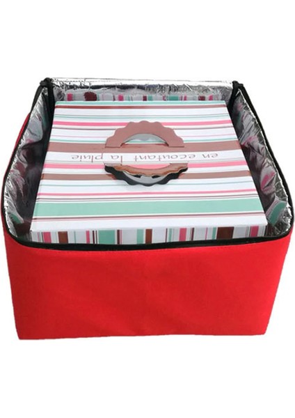 Siyah Stil 16 Inç Tutucu Kolay Kullanım Yalıtımlı Pizza Teslimat Çantası Termal Mukavemetli Konteyner Taze Gıda Oxford Bez Saklama Taşınabilir Kutu Kırmızı (Yurt Dışından) modelleri