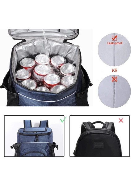 Sarı Tarzı Yumuşak Büyük 36 Kutu Yalıtımlı Soğutucu Sırt Çantası 33L Buzdolabı Çantası Termal Izotermal Buzdolabı Seyahat Plaj Bira Buz Torbası (Yurt Dışından) modelleri