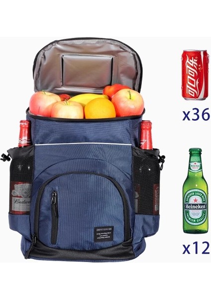 Sarı Tarzı Yumuşak Büyük 36 Kutu Yalıtımlı Soğutucu Sırt Çantası 33L Buzdolabı Çantası Termal Izotermal Buzdolabı Seyahat Plaj Bira Buz Torbası (Yurt Dışından) fırsatları