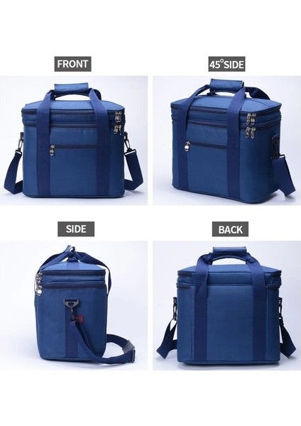 Mavi Stil Li Çift Katlı Soğutucu Çanta Kalınlaştırıcı Alüminyum Folyo Yalıtımlı Gıda (Yurt Dışından) indirimleri