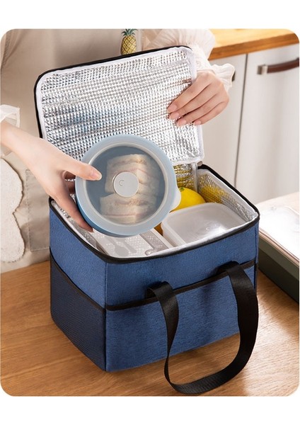 Mavi Stil 9l Yalıtımlı Bento Çanta Termo Soğutucu Çanta Açık Hava Seyahat Çantaları Çanta Soğutucu Kılıfı Bento Yalıtımlı Tote 9l (Yurt Dışından) fırsatları