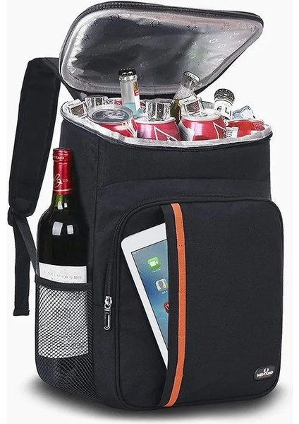 Gri Tarzı 20L Termal Soğutucu Sırt Çantası Yalıtımlı Çanta Öğle Yemeği Soğutucu Sırt Çantası Buzdolabı Seyahat Plaj Bira Sızdırmaz Gıda Depolama (Yurt Dışından) fiyatları