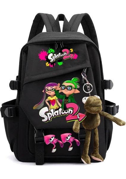 Erik Tarzı Anime Karikatür Splatoon Sırt Çantası Öğrencileri Okula Dönüş Büyük Kapasiteli Dizüstü Dizüstü Okul Çantası Erkek Kız Dizüstü Sırt Çantası (Yurt Dışından) modelleri