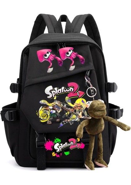 Erik Tarzı Anime Karikatür Splatoon Sırt Çantası Öğrencileri Okula Dönüş Büyük Kapasiteli Dizüstü Dizüstü Okul Çantası Erkek Kız Dizüstü Sırt Çantası (Yurt Dışından) indirimleri