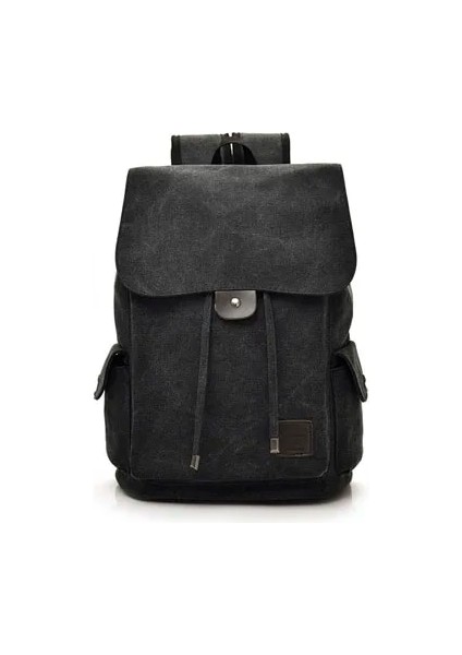 Siyah Stil Yeni Yüksek Li Tuval Erkek Sırt Çantası Büyük Omuz Okul Çantası Sırt Çantası Erkekler Için Seyahat Moda Kamp Çantaları Moda Basit Çantalar (Yurt Dışından)