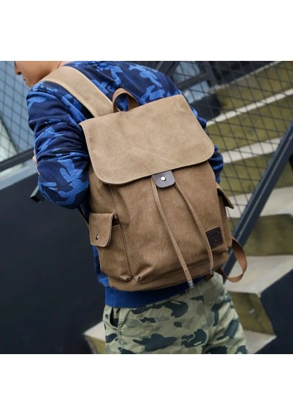 Siyah Stil Yeni Yüksek Li Tuval Erkek Sırt Çantası Büyük Omuz Okul Çantası Sırt Çantası Erkekler Için Seyahat Moda Kamp Çantaları Moda Basit Çantalar (Yurt Dışından) modelleri