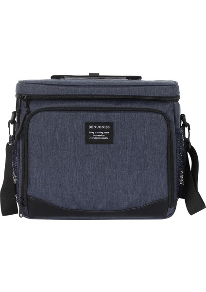 Mavi Stil Denuonıss Yeni Su Geçirmez Soğutucu Çanta Buzdolabı Termal Çanta Oxford 24 Can Büyük Kapasiteli Termos Çanta Taşınabilir Buzdolabı (Yurt Dışından)